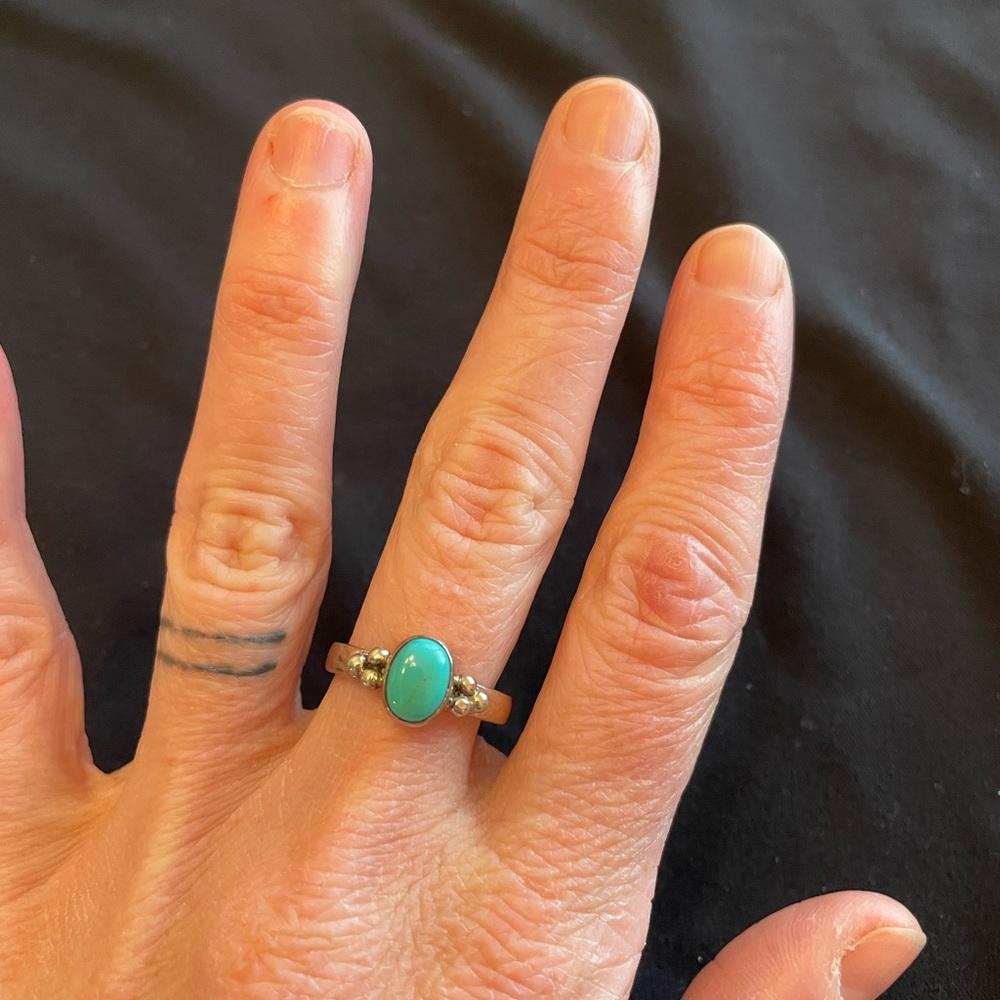 Sterling silver turquoise ring